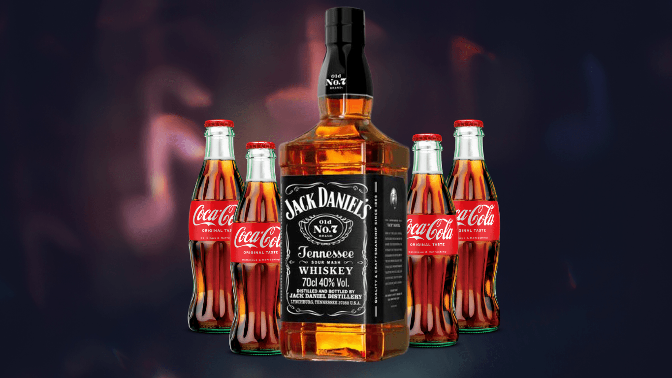 JACK DANIELS 0.700 + 4БР БЕЗАЛКОХОЛНИ